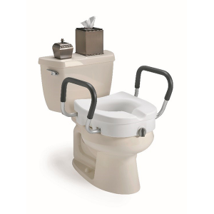 Clamp on Raised Toilet Seat with Arms